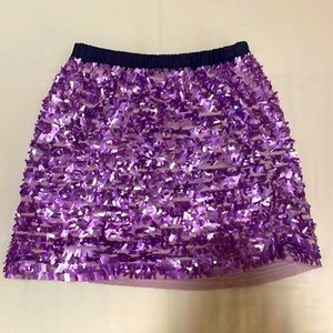 Crewcuts girls, purple sequin skirt